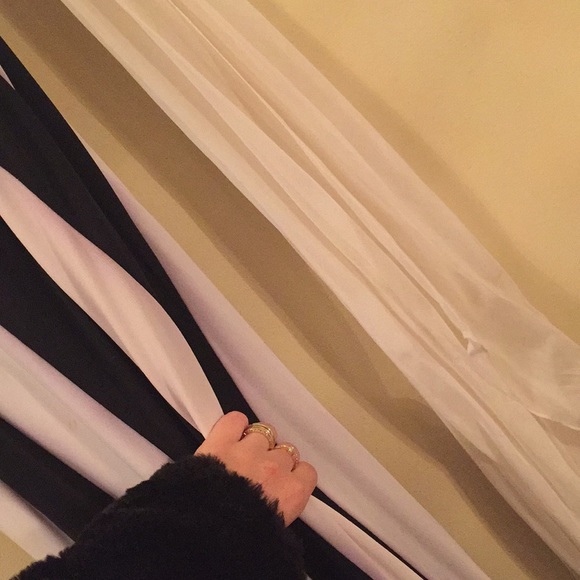 Alberto Makali Black & White Stripe Dress Size 6 - Picture 6 of 7